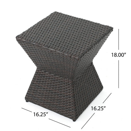 Calhoun Brown Wicker Outdoor Patio Table