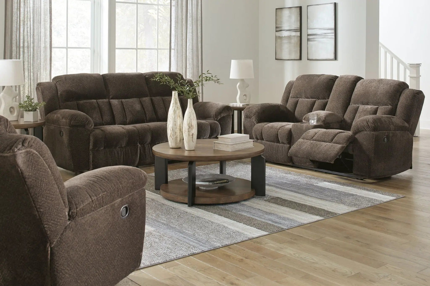 Frohn Reclining Living Room Set with Console