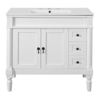 Bathroom Vanity With Ceramic Sink and Soft Close