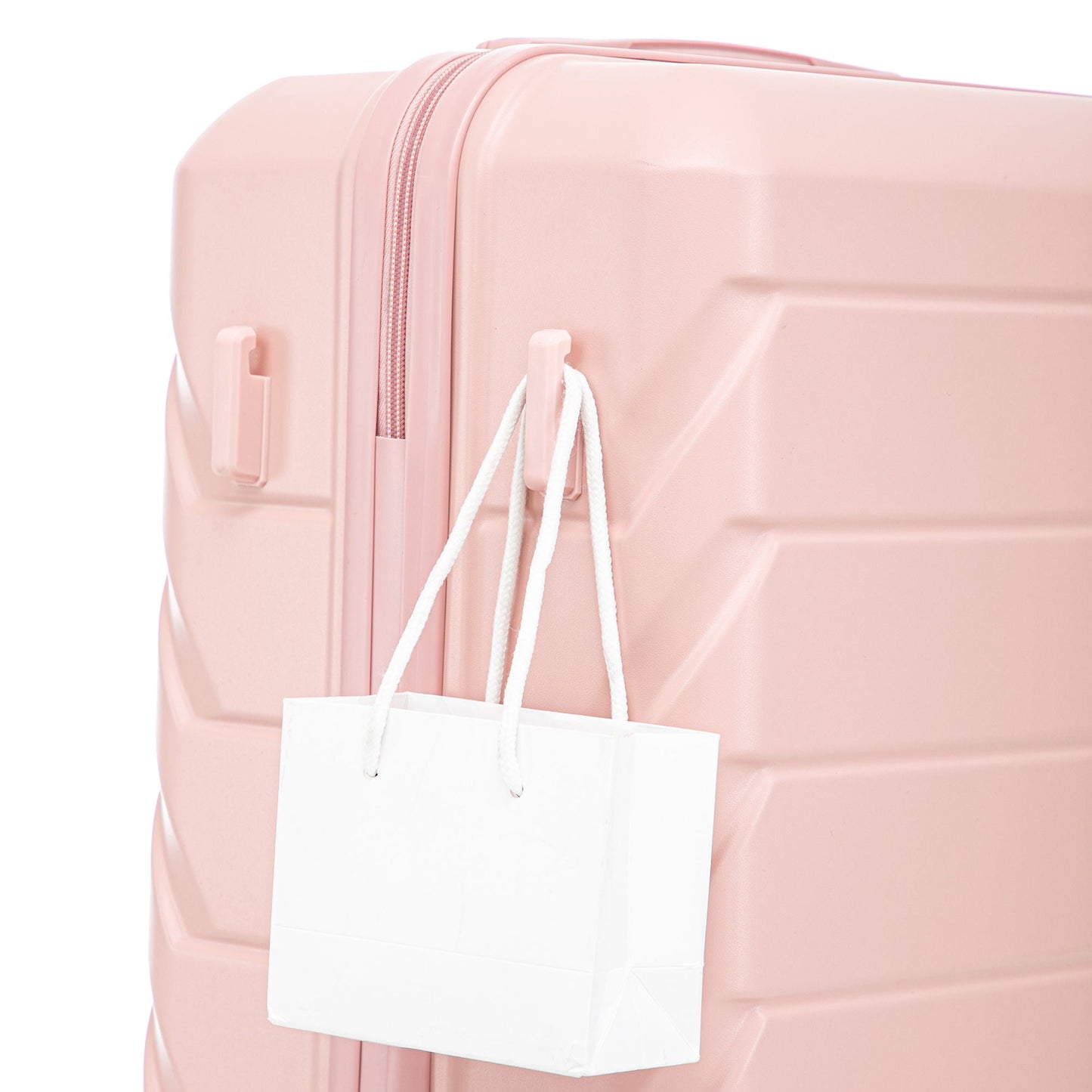 Pink 3-piece spinner luggage set 20/24/28in with zipper HouseOfZazla on Tampa Home & Garden Store