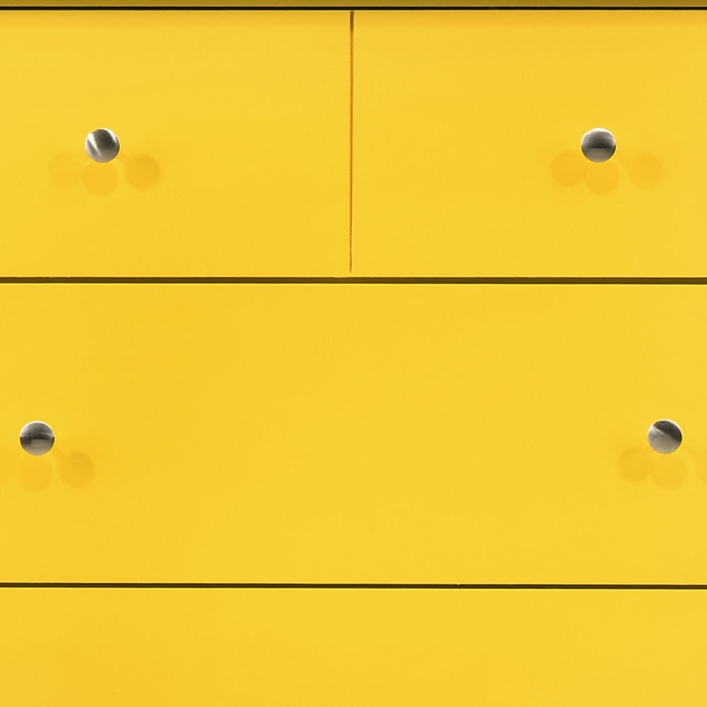 Chest with Real Wood Veneers and Nickel Hardware, yellow finish accent chest on Tampa Home & Garden Store