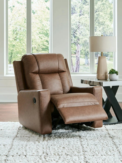 Mackmenville - Zero Wall Recliner, brown leather upholstery by Unique Piece Furniture on Tampa Home & Garden Store