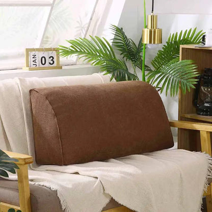 Removable and washable sofa cushion in brown microfiber fabric on Tampa Home & Garden Store