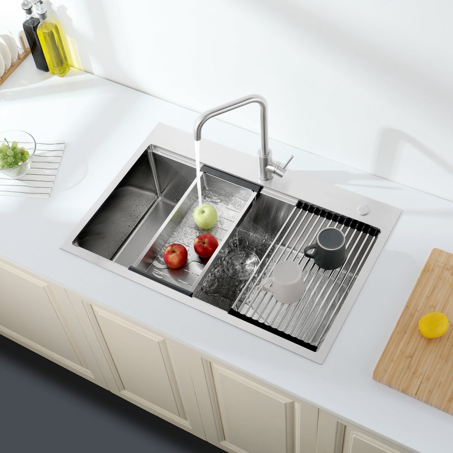 Stainless Steel Kitchen Sink For Overmount