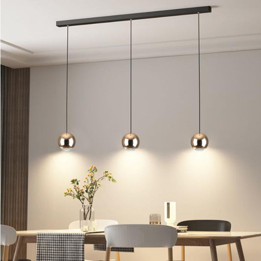 Restaurant Cafe Bar Living Room Ball Long Line Chandelier - Tampa Home & Garden Store