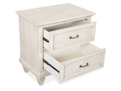 Newport Drawer Nightstand with 3 drawers in alabaster finish by Unique Piece Furniture on Tampa Home & Garden Store