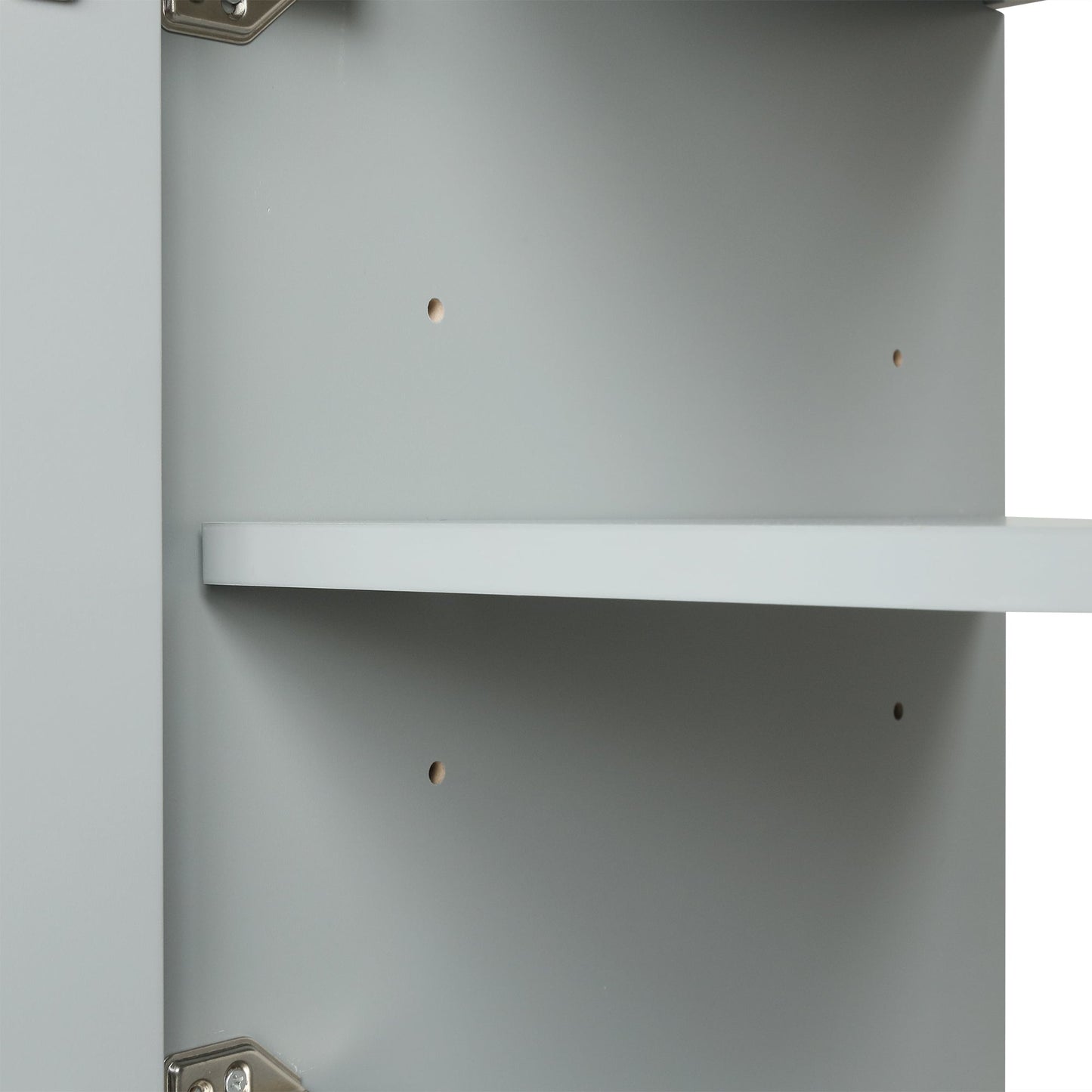 36in bathroom vanity with storage cabinet by HouseOfZazla, gray interior with peg holes on Tampa Home & Garden Store