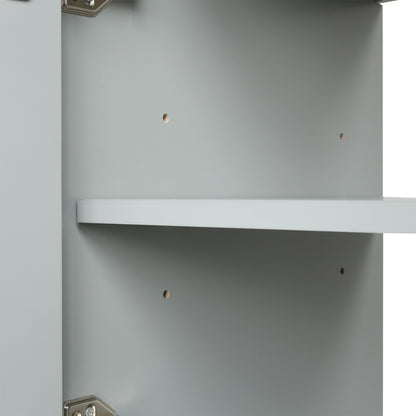 36in bathroom vanity with storage cabinet by HouseOfZazla, gray interior with peg holes on Tampa Home & Garden Store
