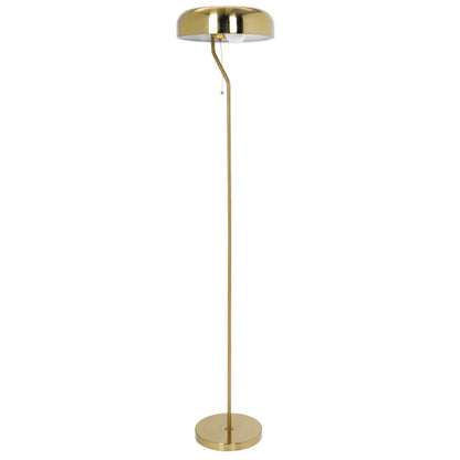 Spectra tall corner floor lamp gold with curved stem and dome shade and pull chain HouseOfZazla on Tampa Home & Garden Store