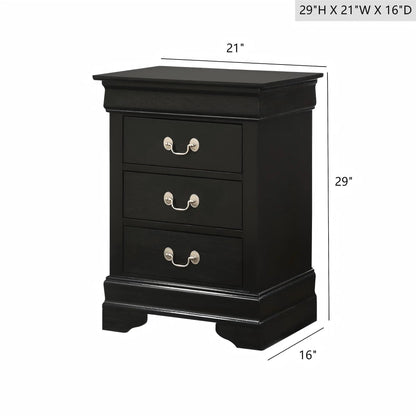Louis Philippe Nightstand in Wood Veneer