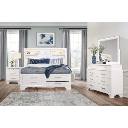 Civic solid wood dresser set of two with large storage, white finish by HouseOfZazla on Tampa Home & Garden Store