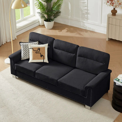 Three Seater Elegant Stationary Sofa for Living