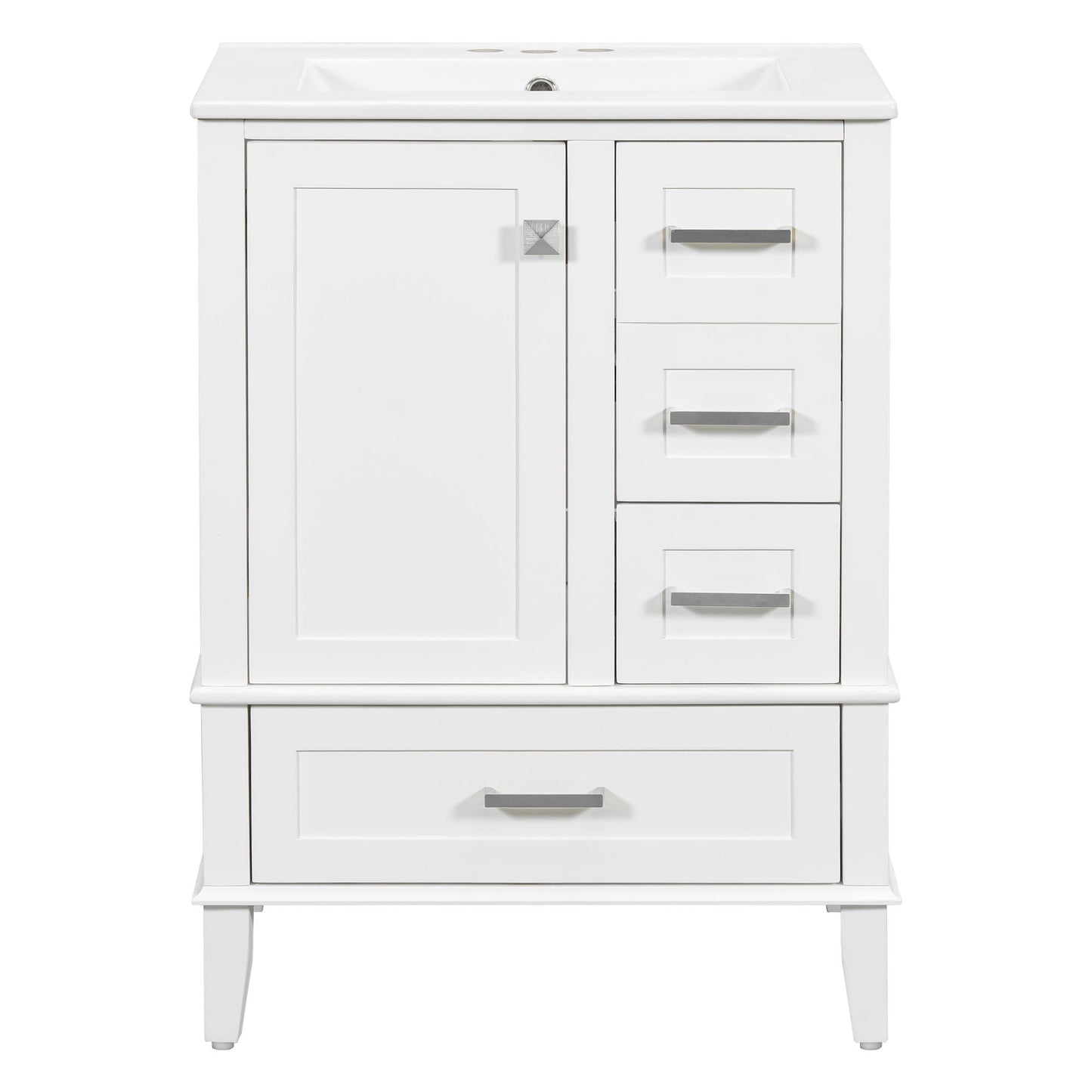 Bathroom Vanity With Sink Solid Wood Cabinet