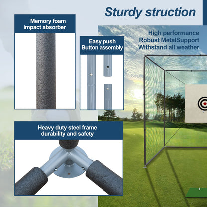 Golf Practice Net Cage and Indoor Outdoor Kit
