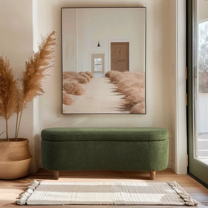 Flip Top Storage Bench With Soft Close Hinges