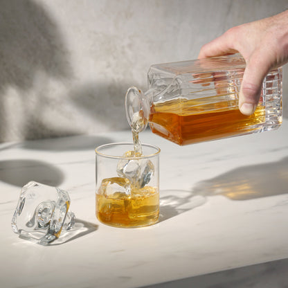 Viski Milo and Classic Crystal Liquor Decanter