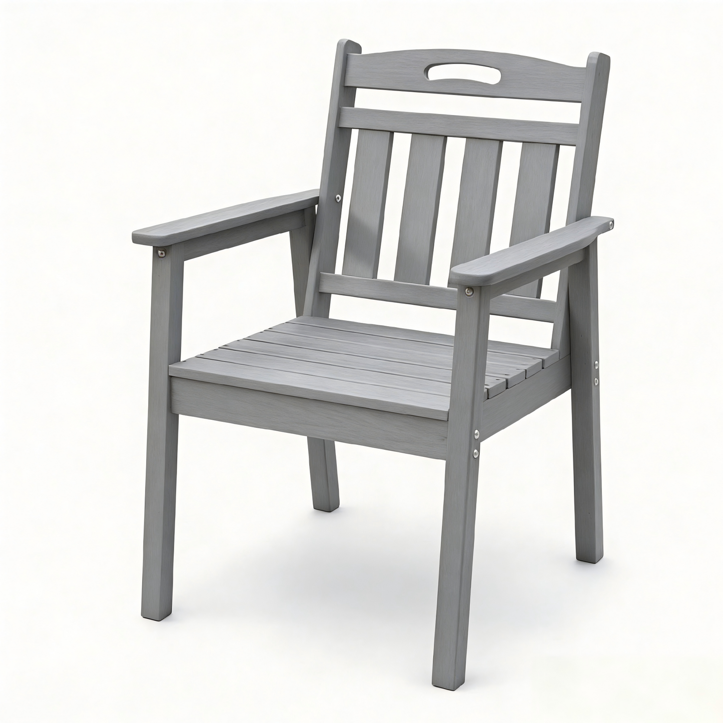 Modern HDPE Outdoor Terrace Dining Chair Set