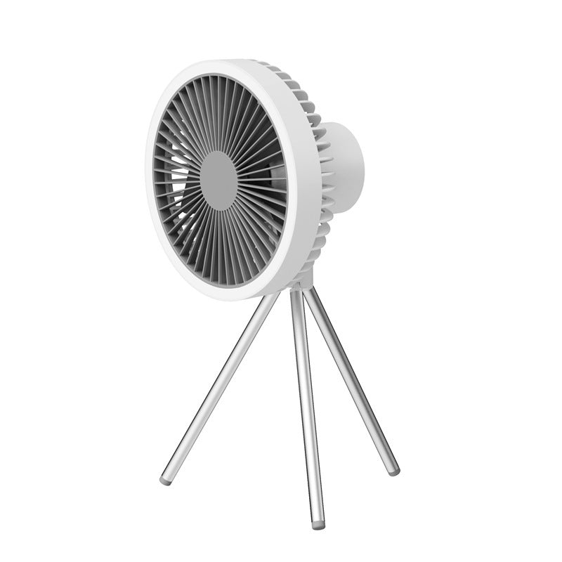 Camping Fan Light USB Tripod Hanging white compact fan on tripod grille Sell My Stuff on Tampa Home & Garden Store