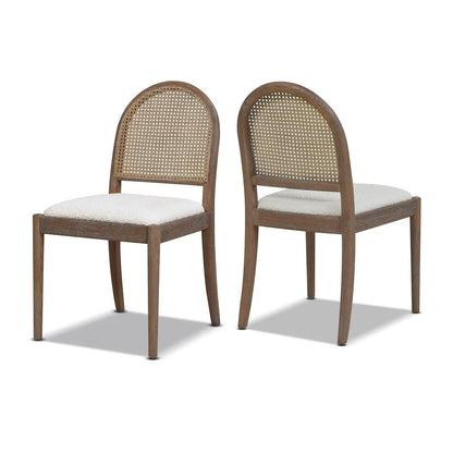 Panama Curved Cane Side Dining Chair Set of 2