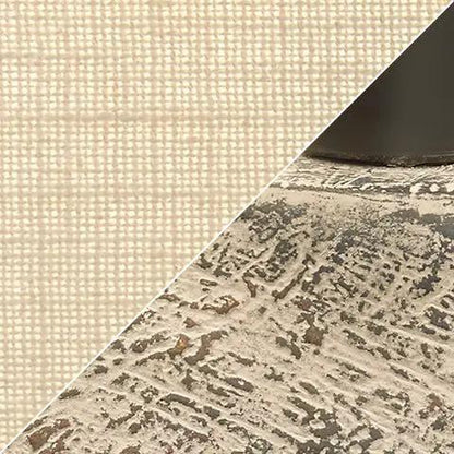 Harif Beige Paper Table Lamp with Textured Shade