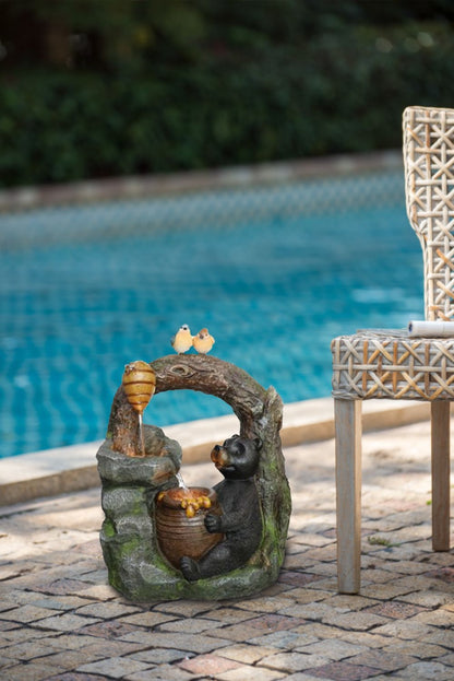 Decorative Woodland Two Tier Fountain for Outdoor