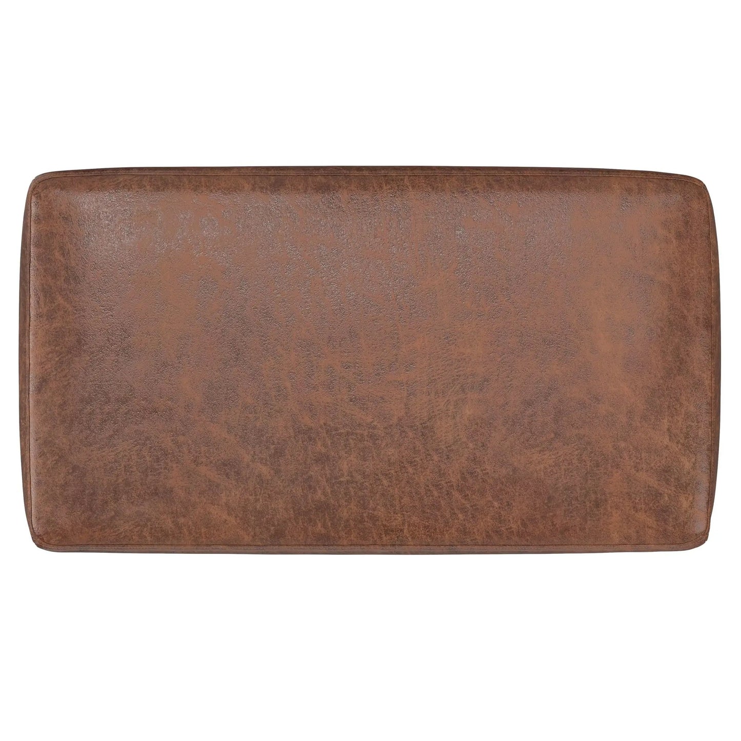 Milltown Upholstered Ottoman Bench With Driftwood