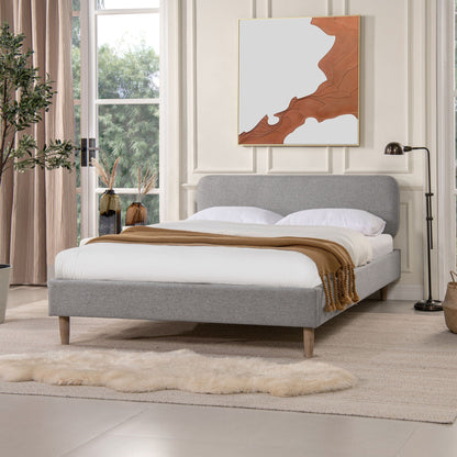 Diego Low Upholstered Platform Bed and Frame