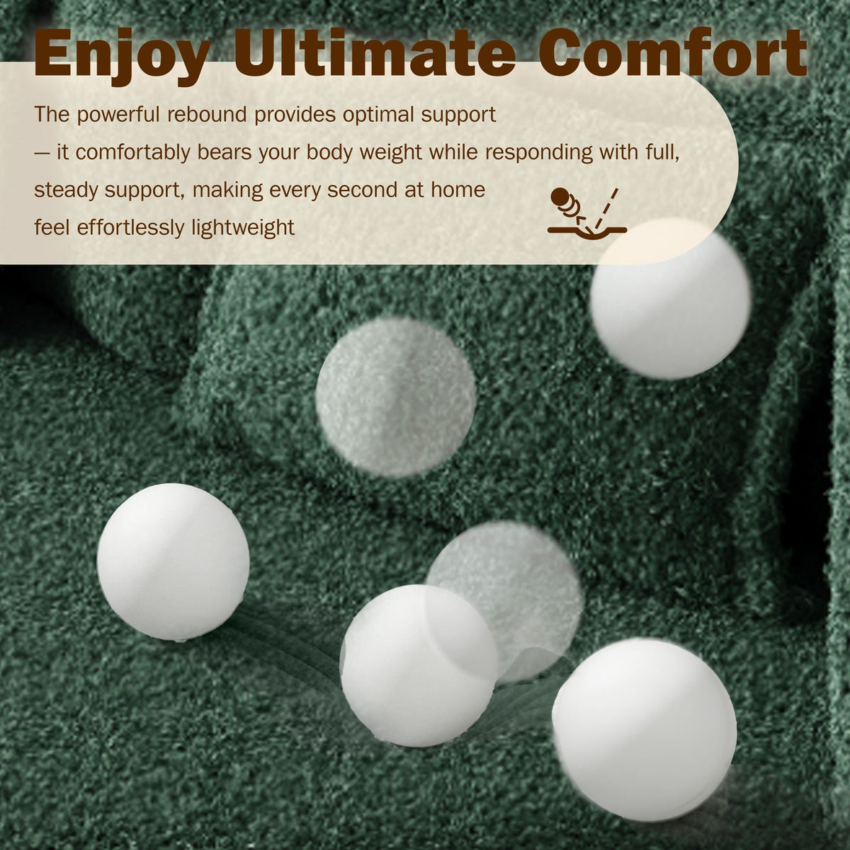 Modern Floor Sleeper Sofa Bed And Two Pillows