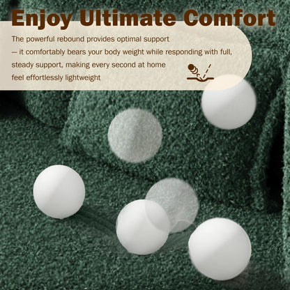 Modern Floor Sleeper Sofa Bed And Two Pillows