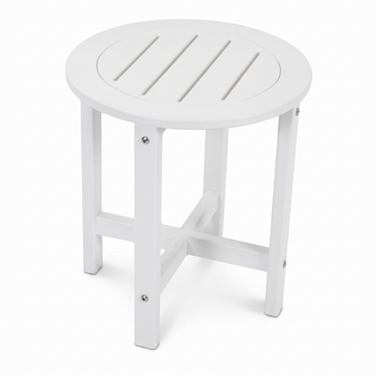 White HDPE Outdoor Side and Patio End Table