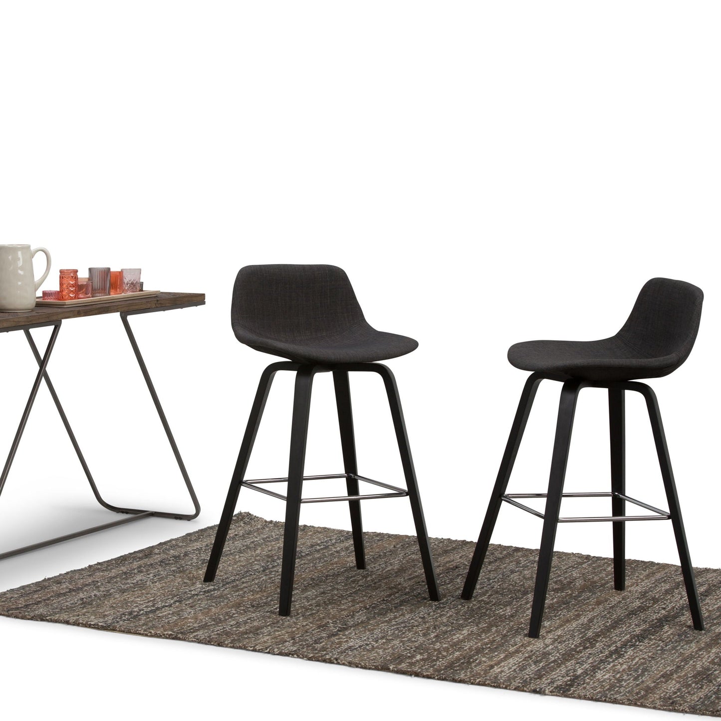 Randolph Bentwood counter stools, black seats, set of 2, Unique Piece Furniture on Tampa Home & Garden Store