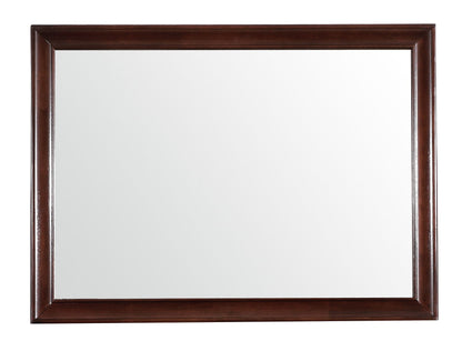 LaVita Mirror with Contemporary Dark Brown Wood Frame by HouseOfZazla on Tampa Home & Garden Store