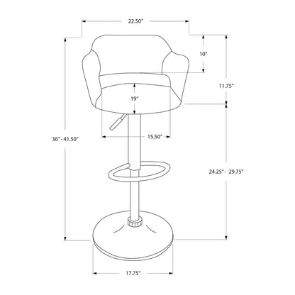 Swivel Bar Stool Adjustable Height Contemporary