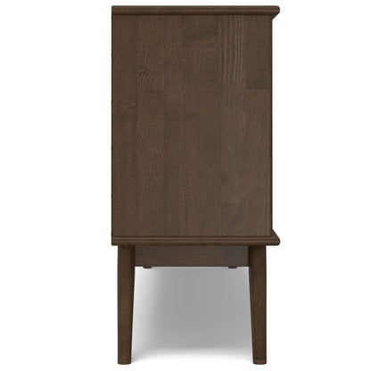 Draper Handcrafted Low Bookcase in Solid Wood