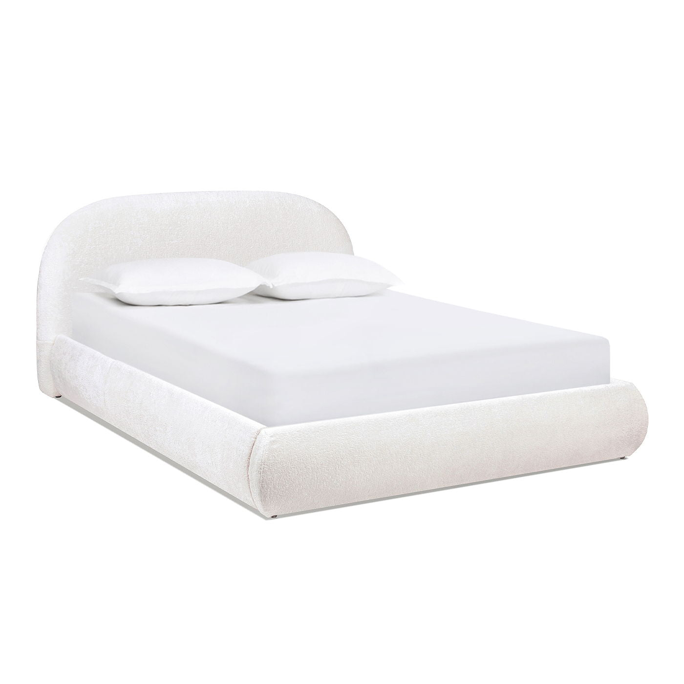 Archie Puffy Upholstered Platform Bed and Frame
