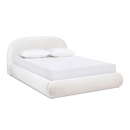 Archie Puffy Upholstered Platform Bed and Frame