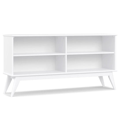 Draper Handcrafted Low Bookcase in Solid Wood