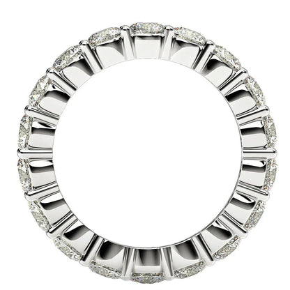 Bids.com round-cut lab-grown diamond eternity ring in 14k white gold, 2 cttw FG/VS2 on Tampa Home & Garden Store