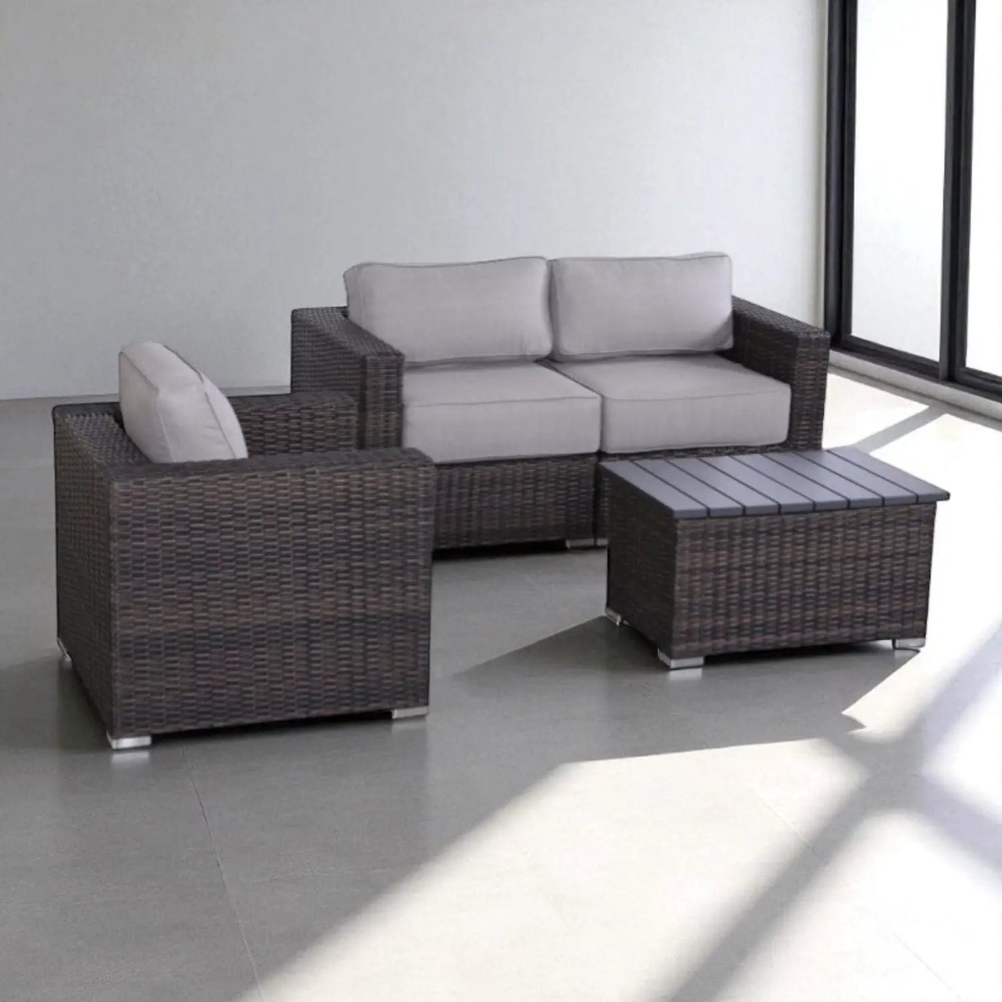 Outdoor Sofa Seating Group with Cushions