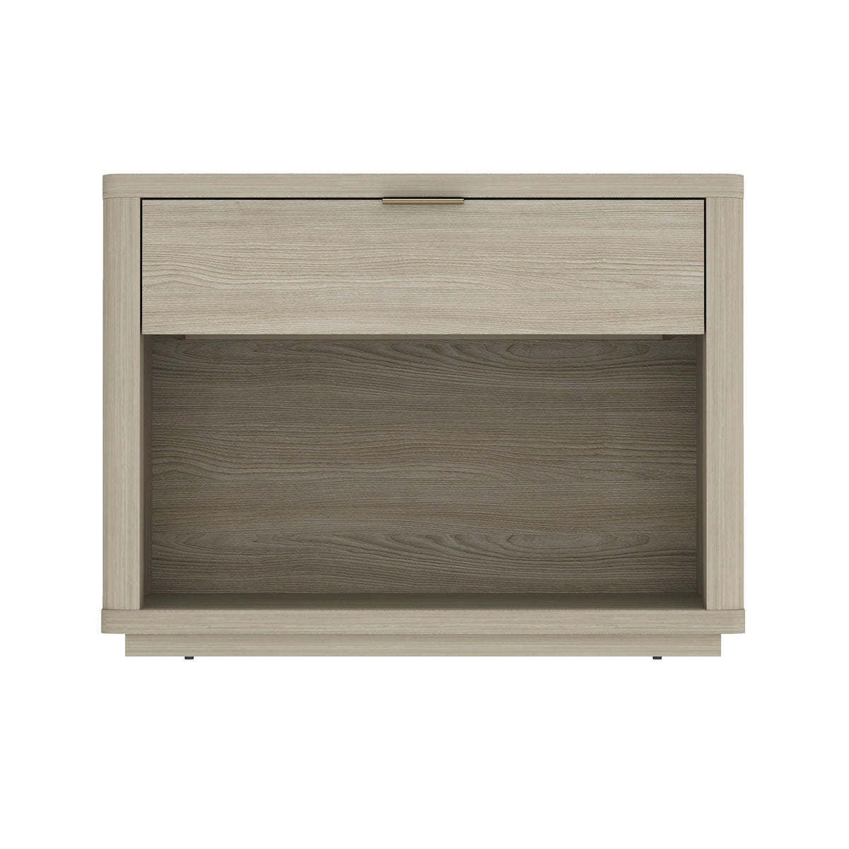 Evelyn Nightstand with 1 Drawer and open shelf in light brown wood finish by HouseOfZazla on Tampa Home & Garden Store