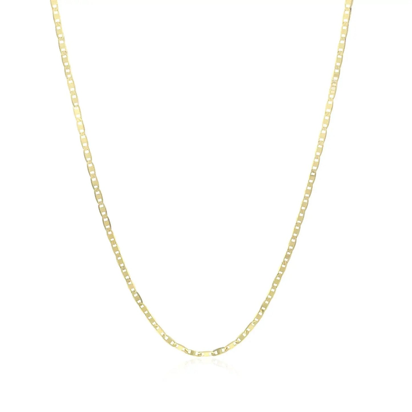 10k yellow gold mariner link chain necklace 1.2mm on Tampa Home & Garden Store