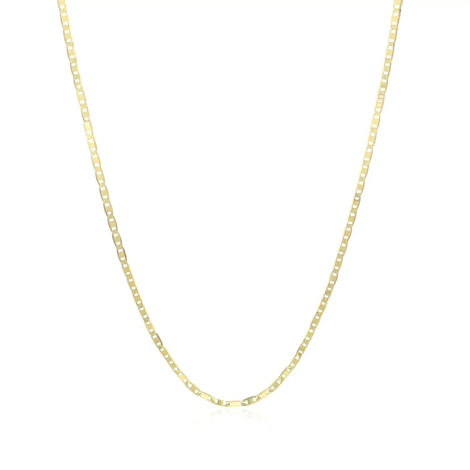 10k yellow gold mariner link chain necklace 1.2mm on Tampa Home & Garden Store