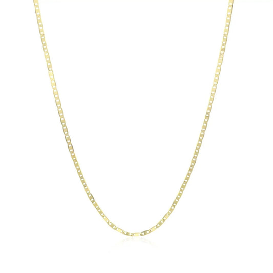 10k yellow gold mariner link chain necklace 1.2mm on Tampa Home & Garden Store
