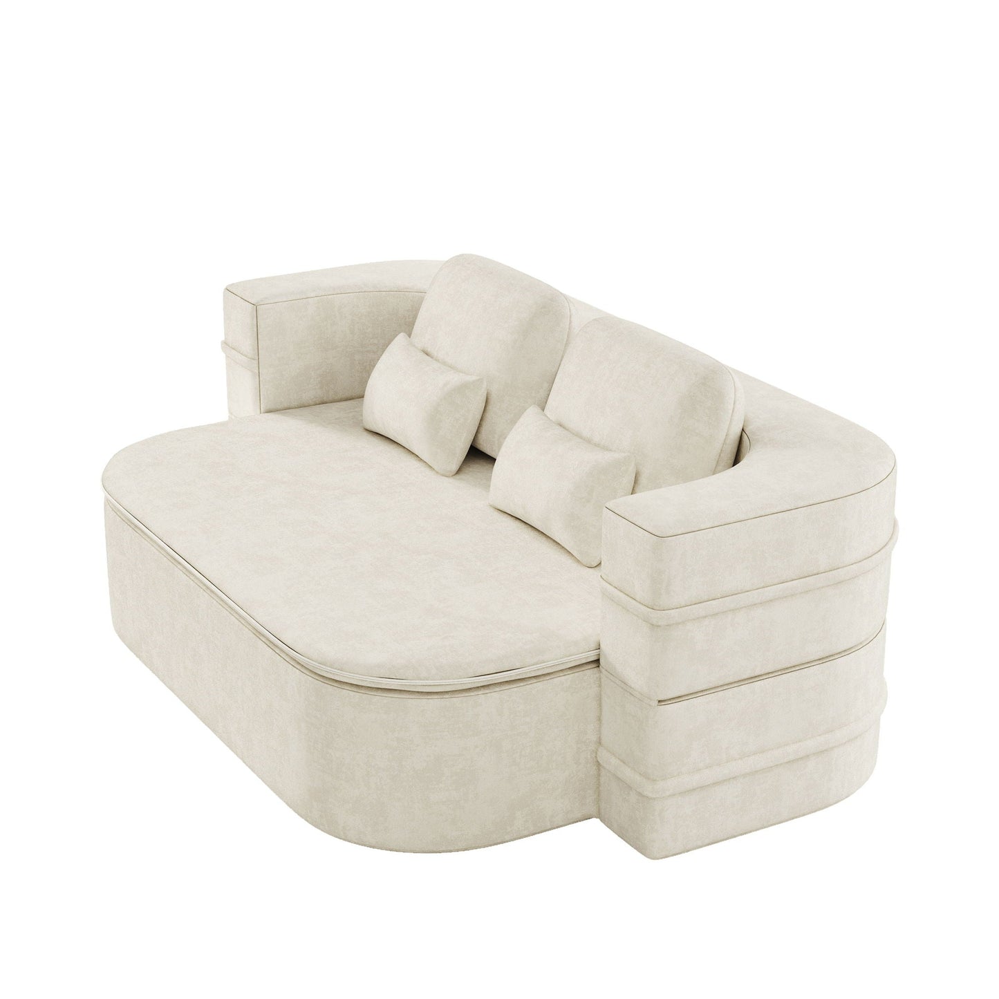 Foldable Sofa Bed with a Multi Functional Blanket