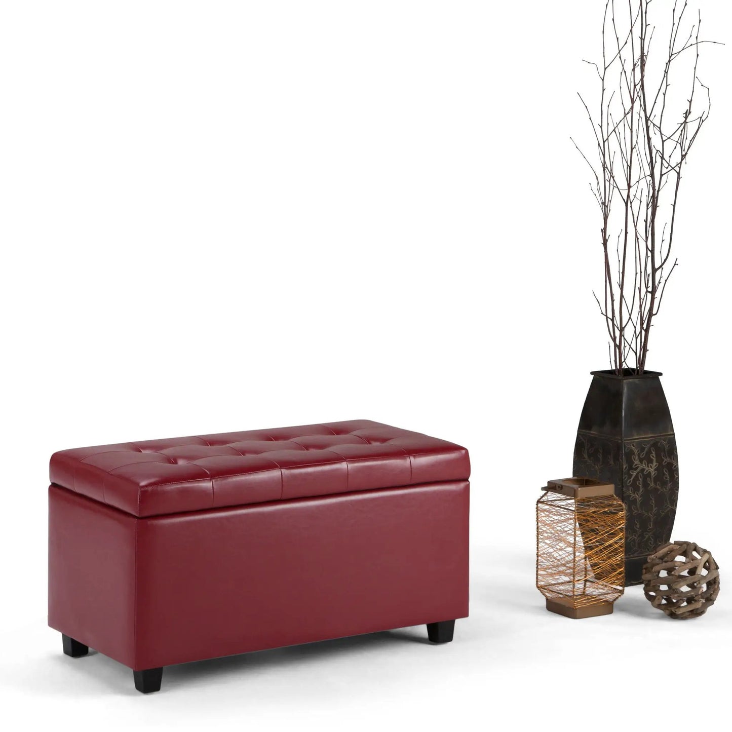 Cosmopolitan Upholstered Storage Ottoman Bench