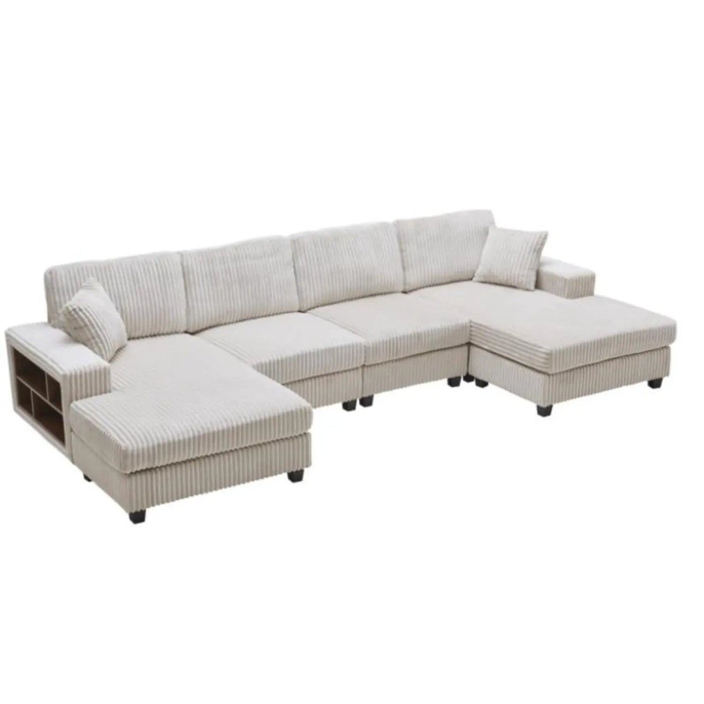 U Shaped Convertible Sofa Four Seater Lounge