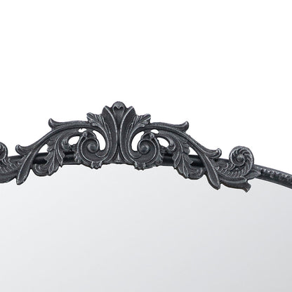 Baroque Ébonisé Grand Wall Mirror with ornate black metal frame and acanthus leaf motifs on Tampa Home & Garden Store