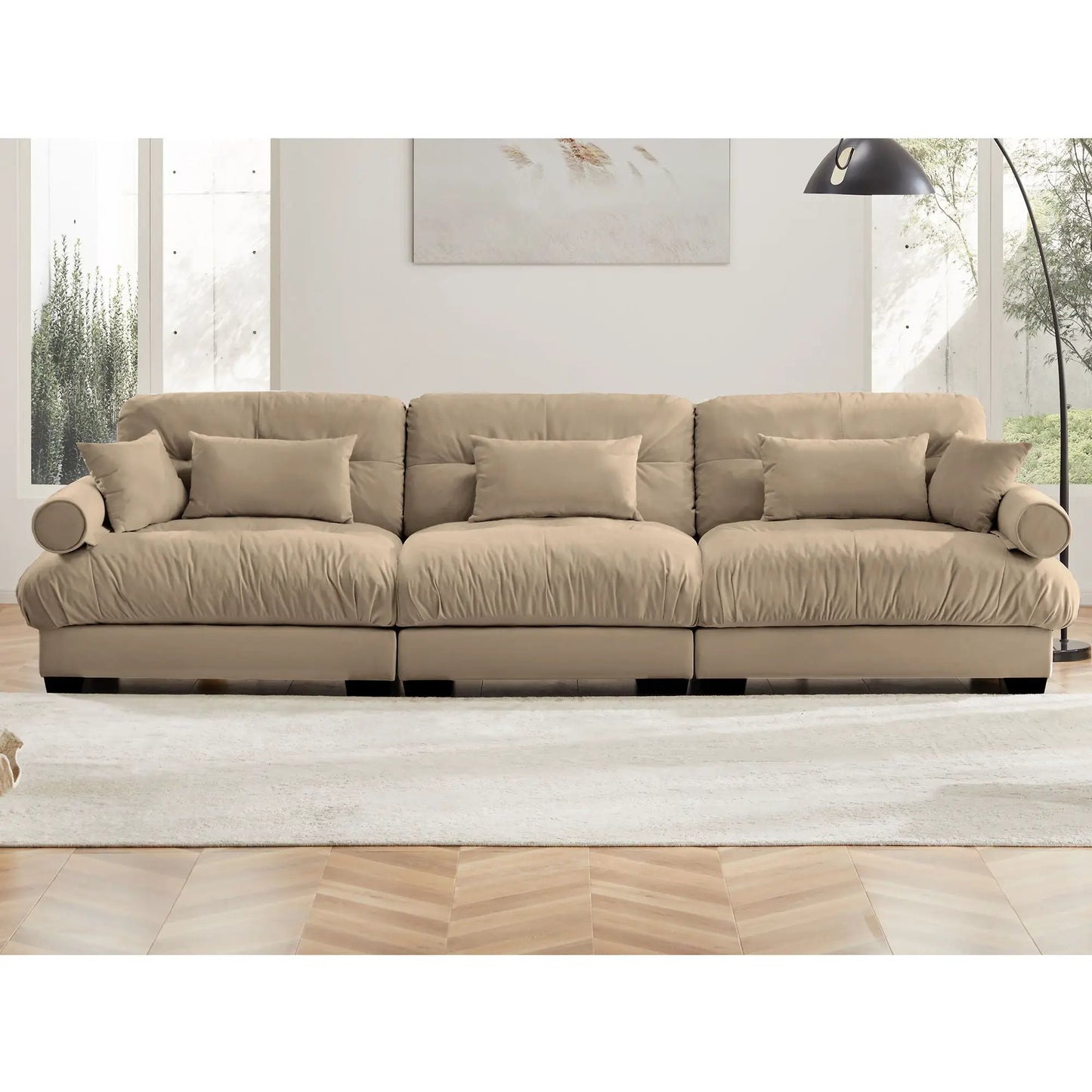 Modern Oversize Sofa With Cloud Like Comfort