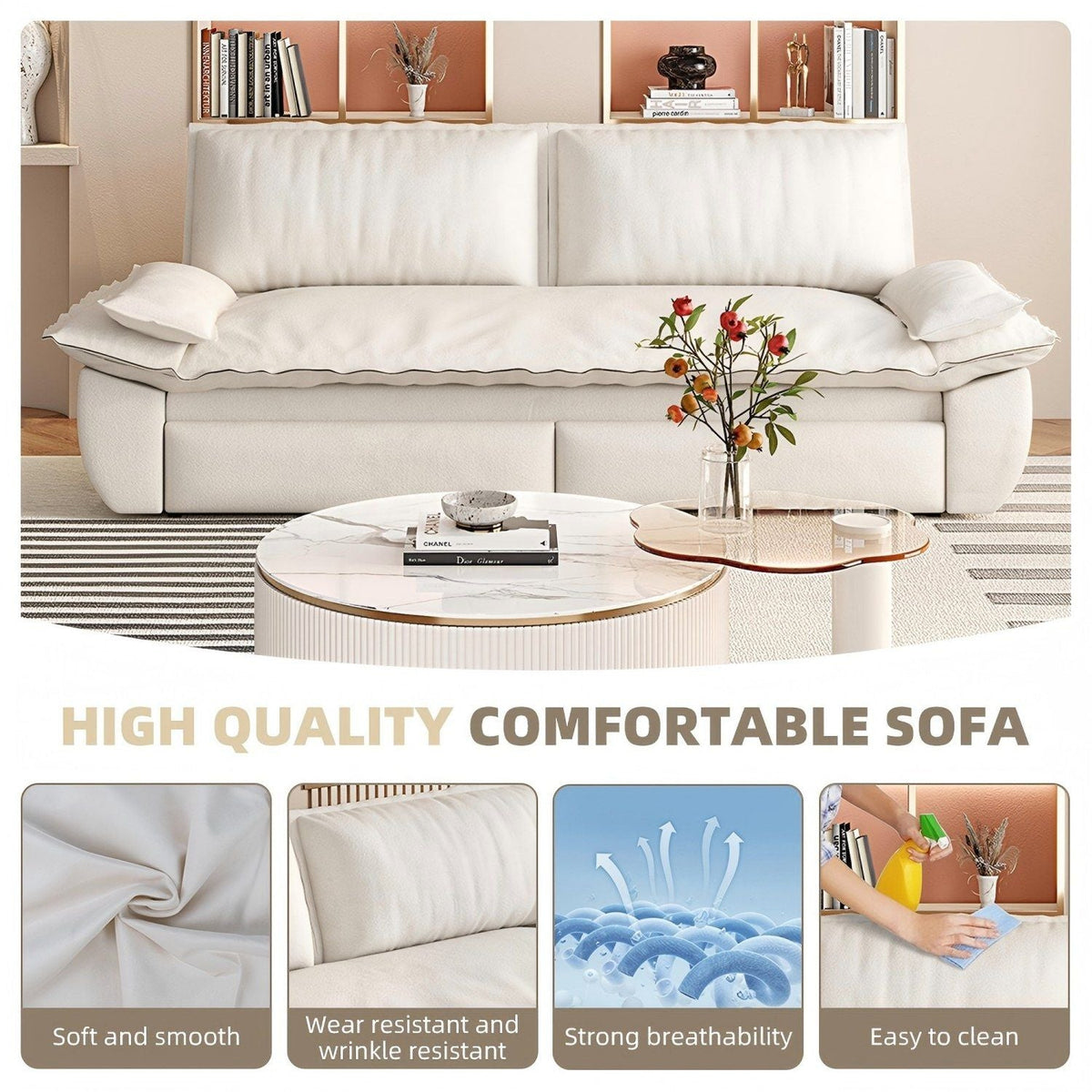 Queen Sleeper Bed and a 3 in 1 Convertible Sofa
