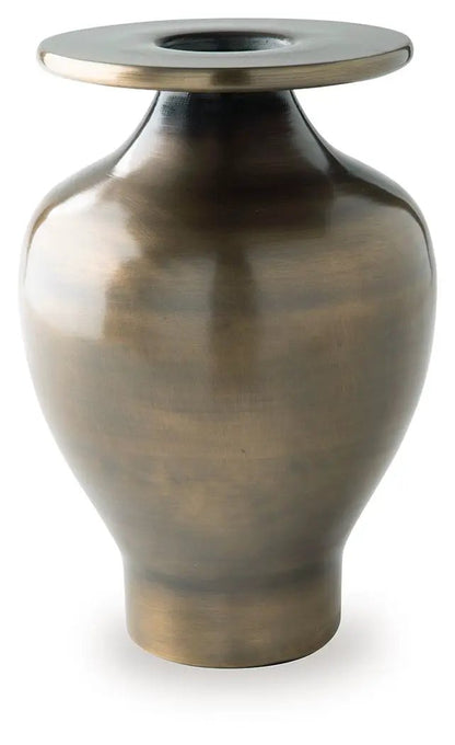 Fedorleigh Vase in Antique Brass Finish Modern